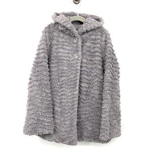 Patagonia Gray Plush Hooded Kids Jacket